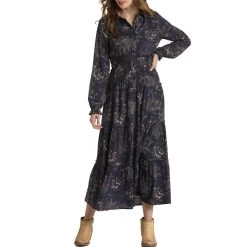 Panhandle Women's Button Front Maxi Dress
