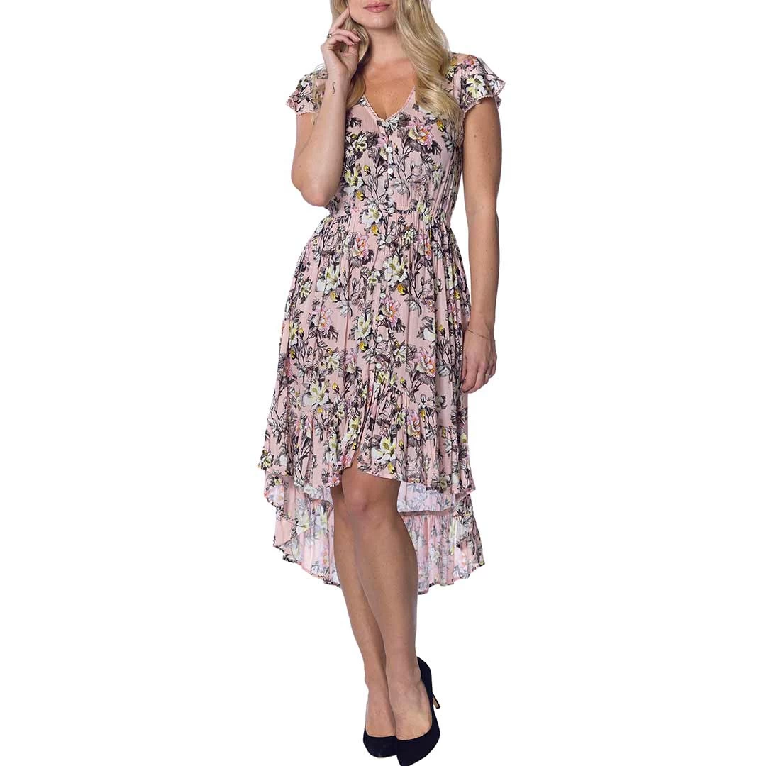 Papa Fashions Women's Emma High Low Dress