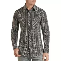 Rock & Roll Cowboy Aztec Stripe Shirt
