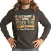 Rock & Roll Cowboy Men's Rodeo Time Graphic Hoodie