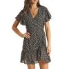 Rock & Roll Cowgirl Women's Floral Print Mini Dress