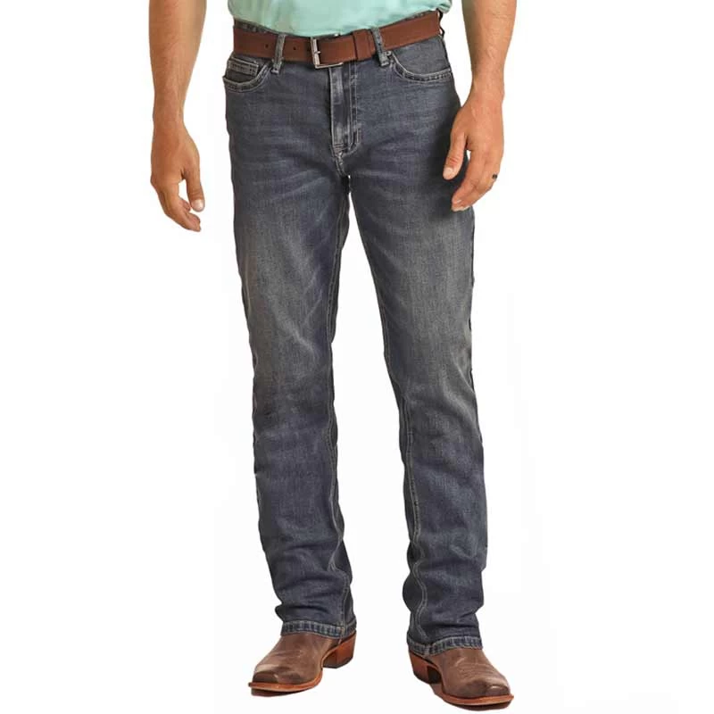 Rock & Roll Denim Men's Hooey Double Barrel Straight Leg Jeans - Image 3
