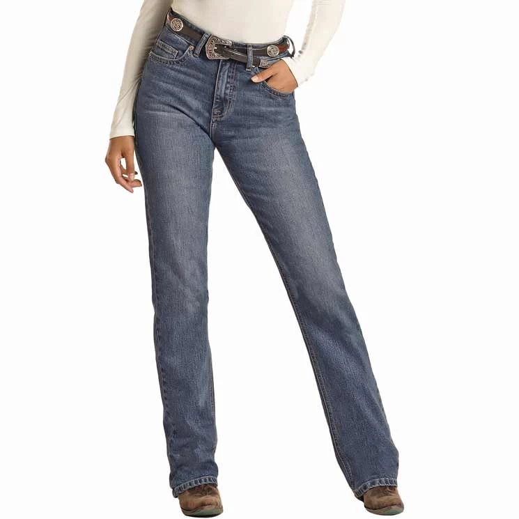 Rock & Roll Denim Women's High Rise Bootcut Jeans - Image 2