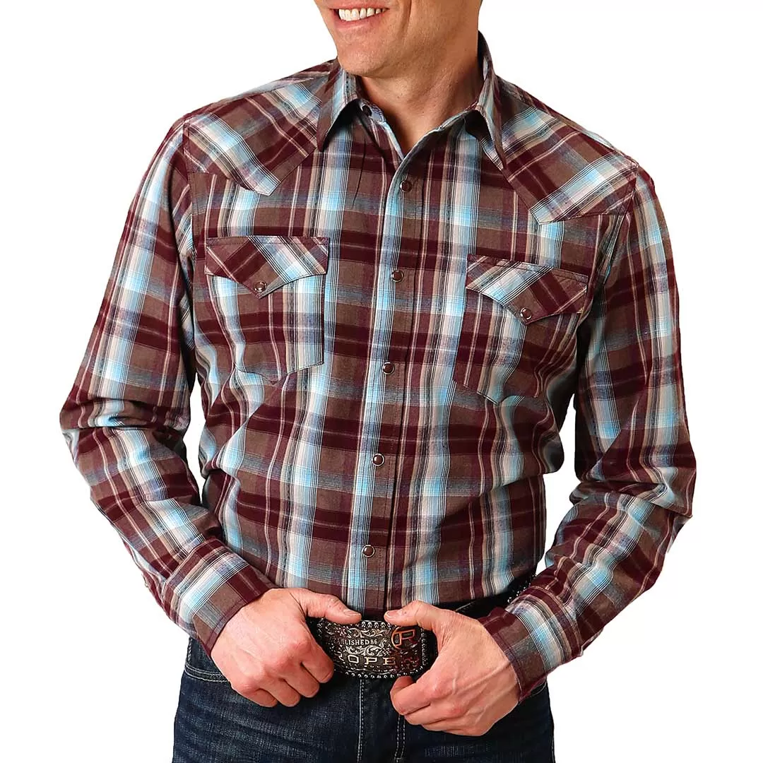 Roper Men's Plaid Snap Shirt