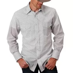 Roper Men's Teardrop Print Snap Shirt