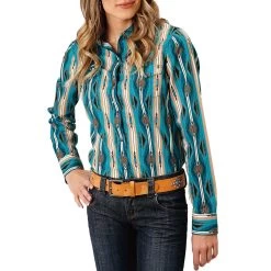Roper Women's Aztec Stripe Snap Shirt
