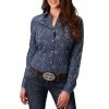 Roper Women's Paisley Print Snap Shirt