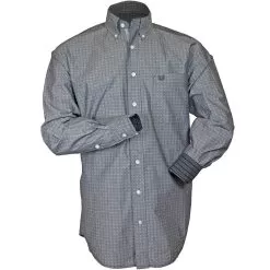 Rough Stock Men's Solid Dobby Button-Down Shirt
