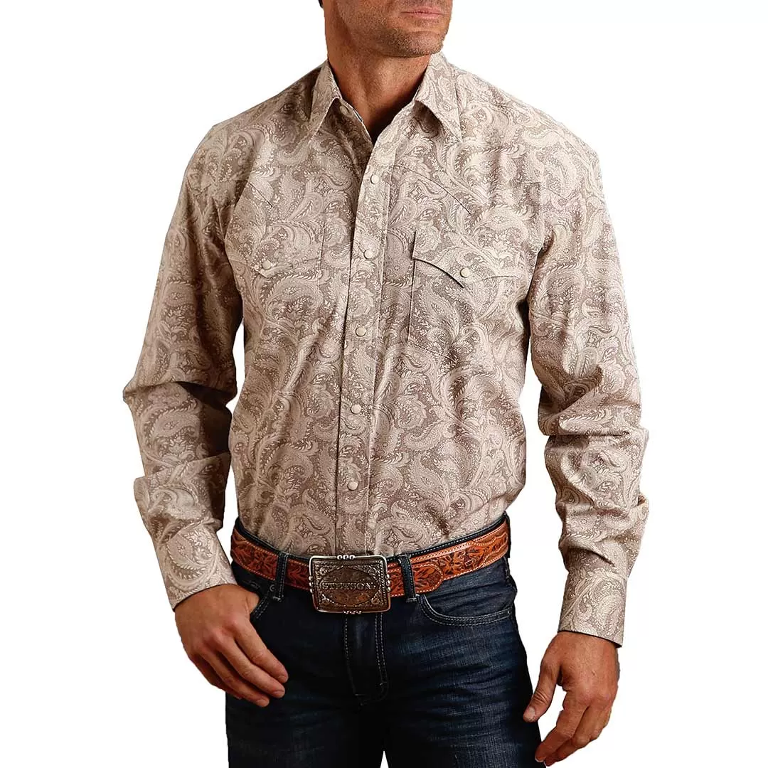 Stetson Men's Paisley Print Snap Shirt