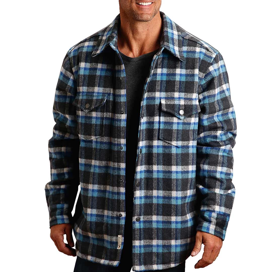 Stetson Men's Wool Plaid Shirt Jacket - Image 3