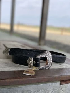 Vintage Bison | Black Winslet Belt