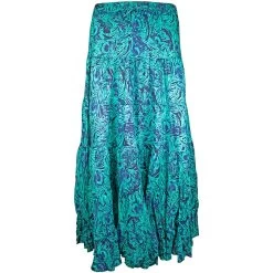 Wondrous Art Wear Women's Feather Print Broomstick Skirt