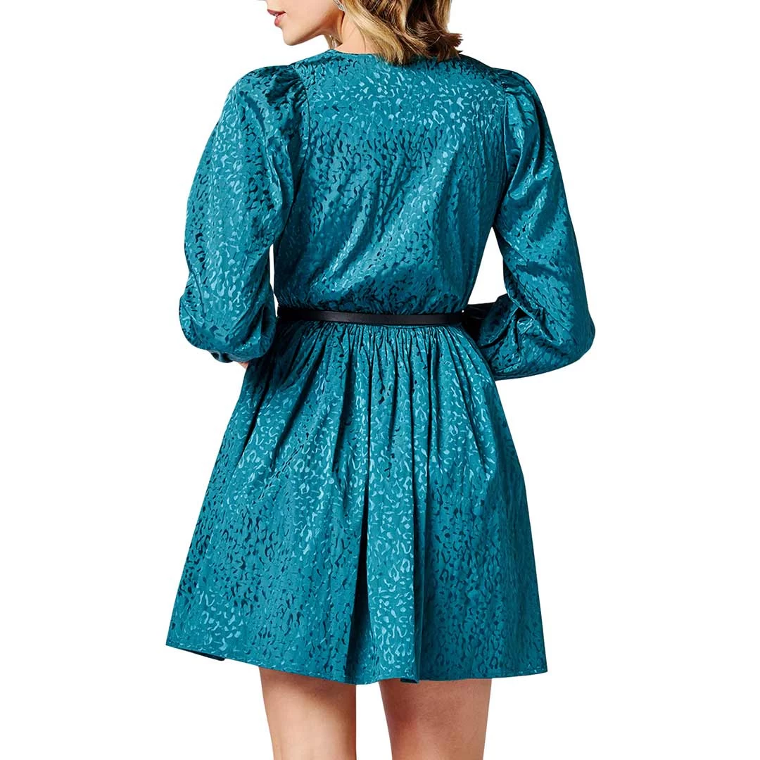 Wrangler Women's V-Neck Metallic Print Dress - Image 2